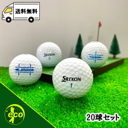 ロストボール スリクソン SRIXON AD SPEED ホワイト 20球 【Aランク】 ゴルフボール 【中古】