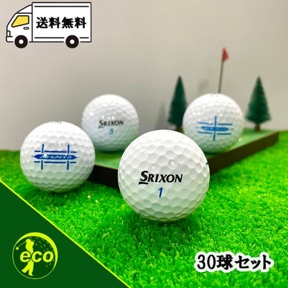 ロストボール スリクソン SRIXON AD SPEED ホワイト 30球 【ABランク】 ゴルフボール 【中古】