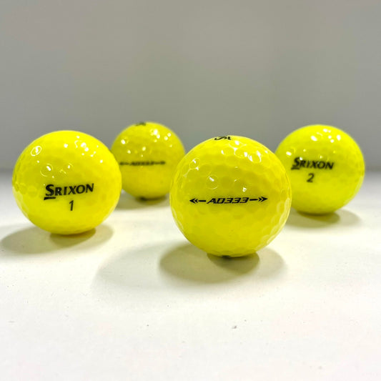 ロストボール スリクソン SRIXON AD333 イエロー 30球 【Aランク】 ゴルフボール 【中古】