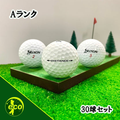 ロストボール スリクソン SRIXON ディスタンス DISTANCE ホワイト 30球 【Aランク】 ゴルフボール 【中古】