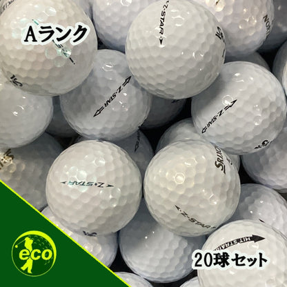 ロストボール スリクソン SRIXON Z-STAR 年代混合 ホワイト 20球 【Aランク】 ゴルフボール 【中古】