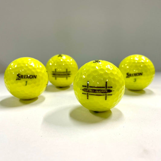 ロストボール スリクソン SRIXON トライスター TRI-STAR プレミアムパッションイエロー 20球 【Aランク】 ゴルフボール 【中古】