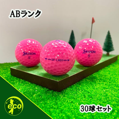 ロストボール スリクソン SRIXON SF-LADY ピンク 30球 【ABランク】 ゴルフボール 【中古】