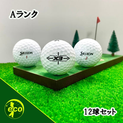 ロストボール スリクソン SRIXON X3  ホワイト 12球 【Aランク】 ゴルフボール 【中古】