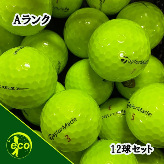 ロストボール テーラーメイド TaylorMade TP5x 年代混合 イエロー 12球 【Aランク】 ゴルフボール 【中古】