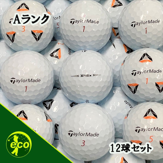 ロストボール テーラーメイド TaylorMade TP5x 2021年 ホワイト 12球 【Aランク】 ゴルフボール 【中古】