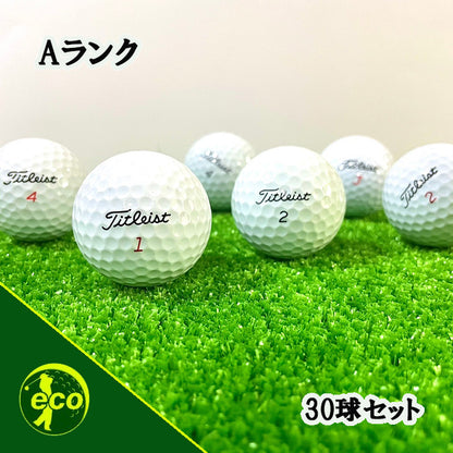 ロストボール タイトリスト Titleist 各種混合 ホワイト 30球 【Aランク】 ゴルフボール 【中古】