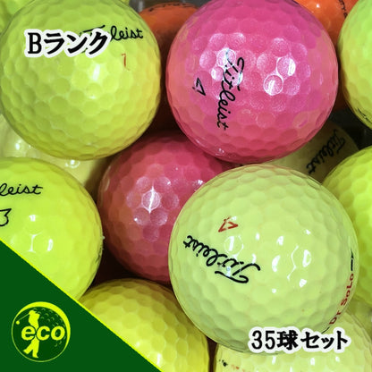ロストボール タイトリスト Titleist 各種混合 カラーボール 35球 【Bランク】