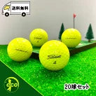 ロストボール タイトリスト Titleist PRO V1 2019年 イエロー 20球 【ABランク】 ゴルフボール 【中古】