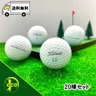 ロストボール タイトリスト Titleist PRO V1 2021年 ホワイト 20球 【ABランク】 ゴルフボール 【中古】