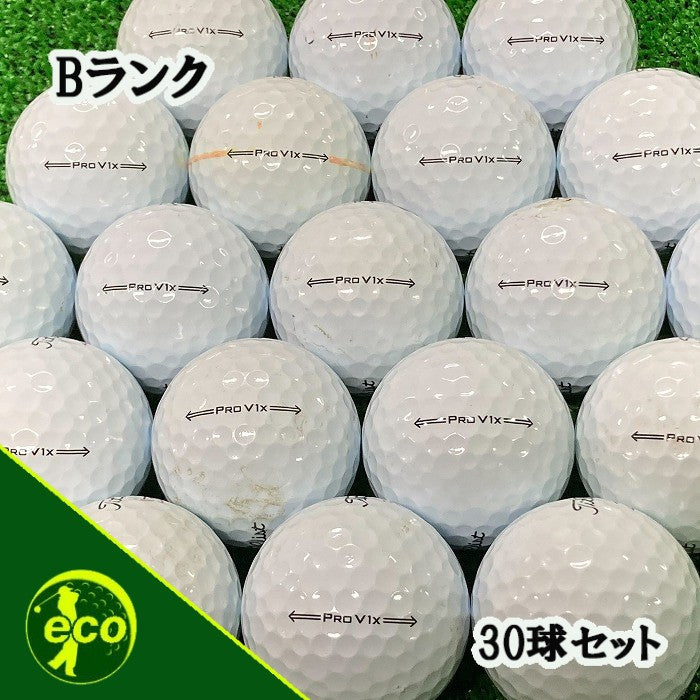 ロストボール タイトリスト PRO V1x 2021年 ホワイト 30球 Bランク 中古 ゴルフボール エコボール