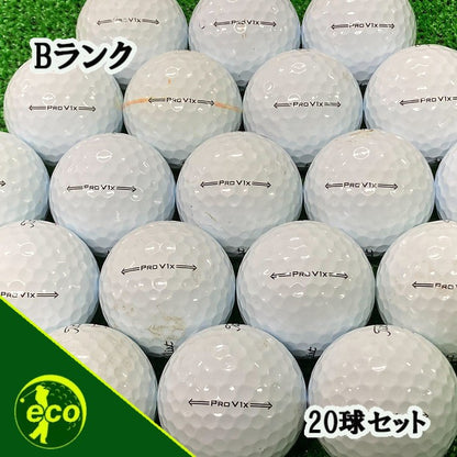 ロストボール タイトリスト PRO V1x 2021年 ホワイト 20球 Bランク 中古 ゴルフボール エコボール