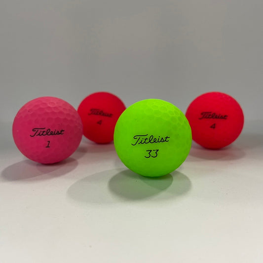 ロストボール タイトリスト Titleist 各種混合 マットカラー 20球 【ABランク】 ゴルフボール 【中古】