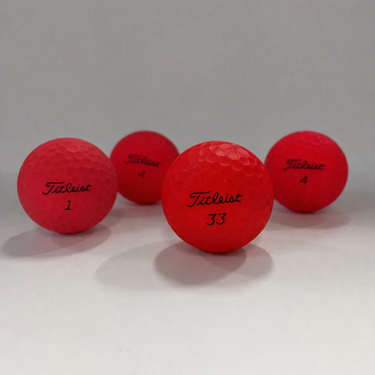 ロストボール タイトリスト Titleist 各種混合 マットレッド 30球 【Bランク】 ゴルフボール 【中古】
