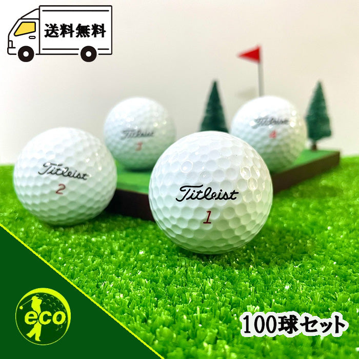 ロストボール タイトリスト Titleist 各種混合 ホワイト系 100球 【Bランク】