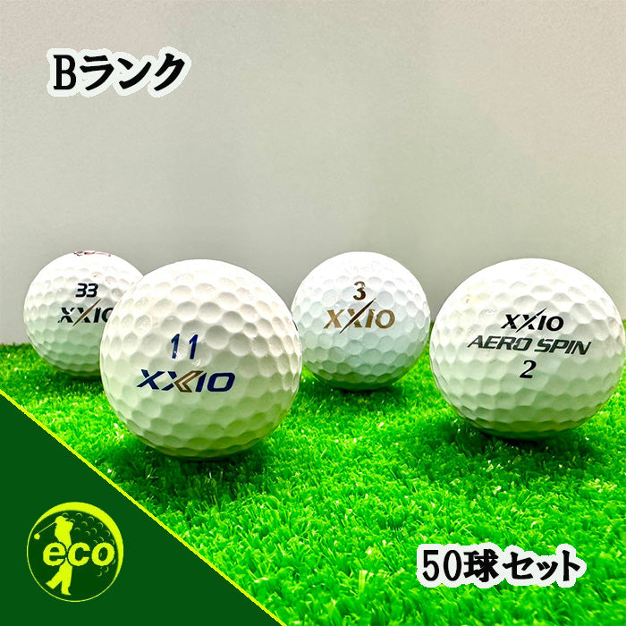 ロストボール ゼクシオ XXIO 各種混合 ホワイト 50球 PREMIUMを除く 【Bランク】