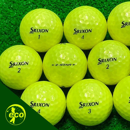 ロストボール スリクソン SRIXON Z-STAR 2021年 プレミアムパッションイエロー 20球 【ABランク】 ゴルフボール 【中古】