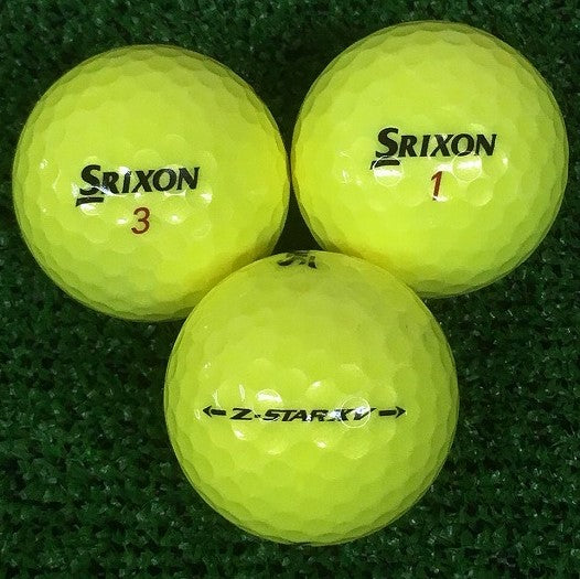 ロストボール スリクソン SRIXON Z-STAR XV 2017年 プレミアムパッションイエロー 12球 【Aランク】 ゴルフボール 【中古】